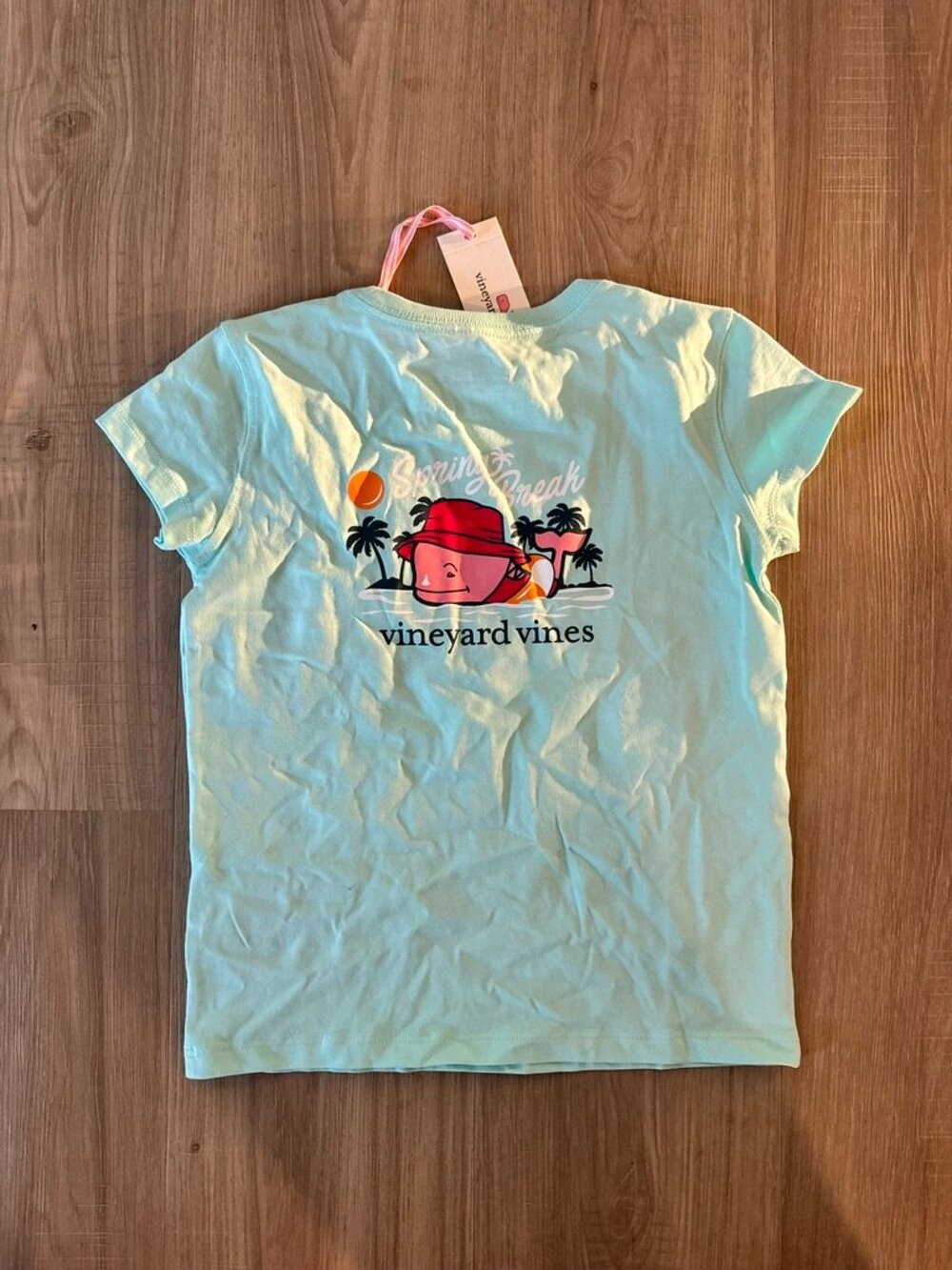 NWT Vineyard Vines Girls Spring Break WHALE Tee shirt top XS